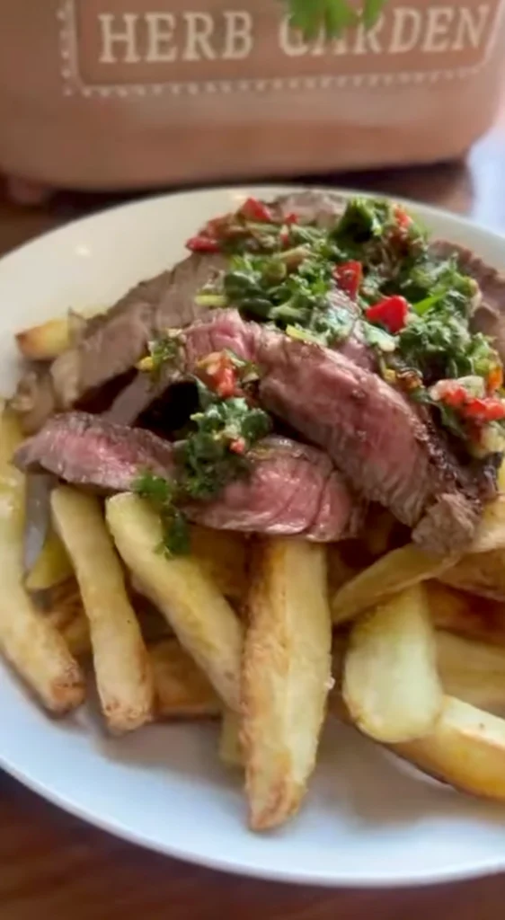 Loaded Chimichurri Steak Fries