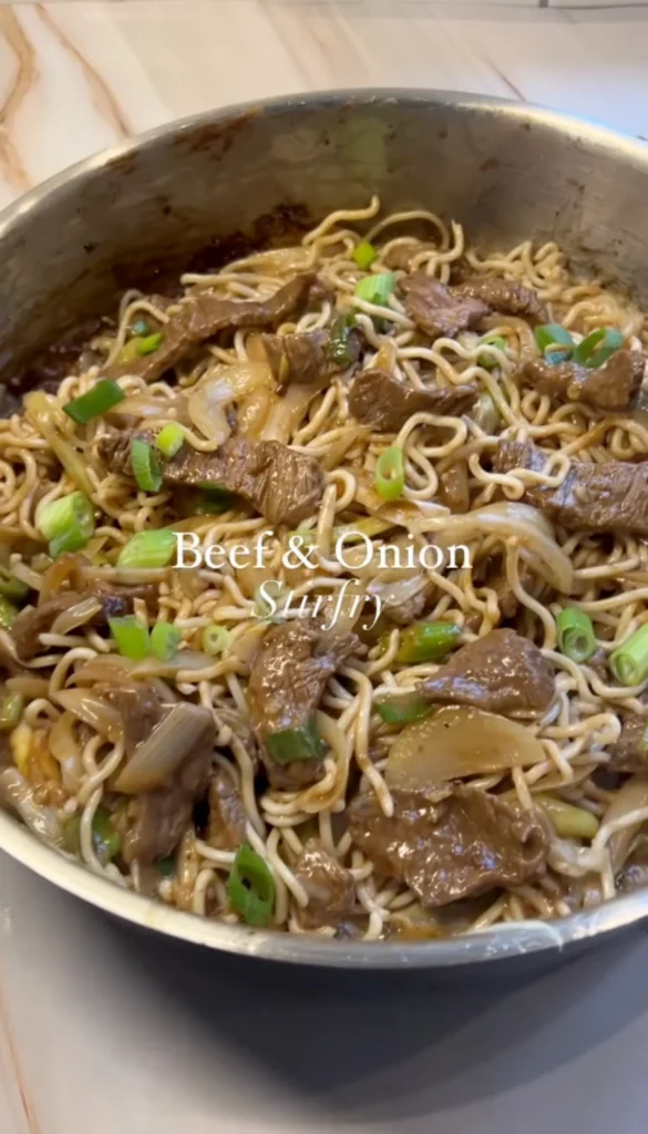 Beef and Onion Stir Fry
