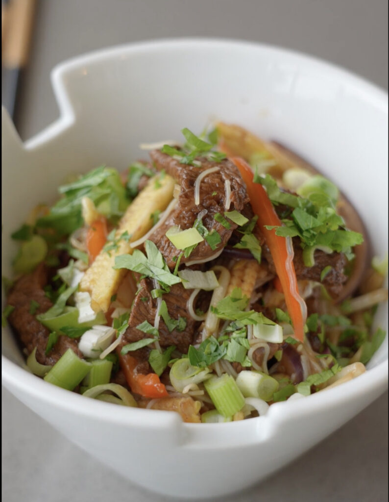 Striploin Chow Mein